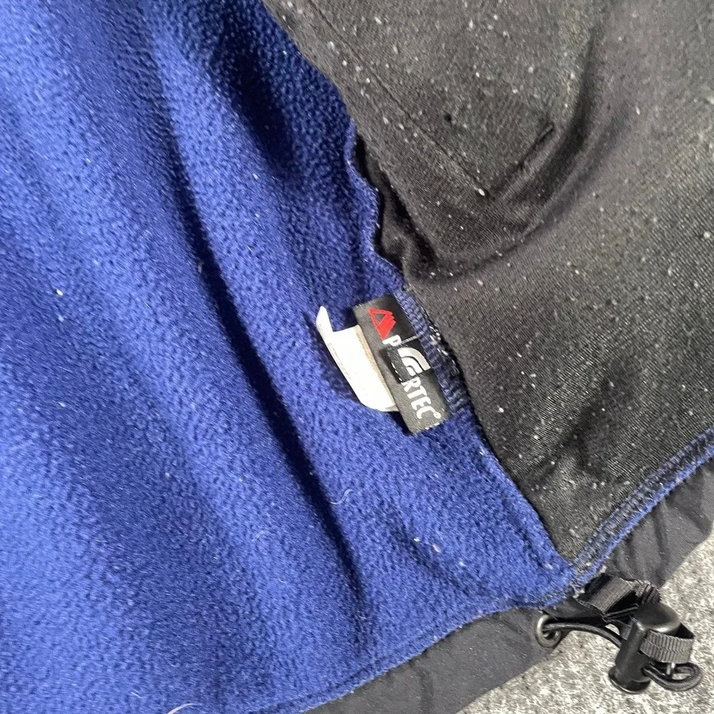The North Face Denali Jacket Mens XL Blue Black Fleece‎ Full Zip Outdoor Hiking